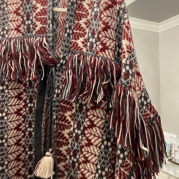 Johnny Was Meridia Fringed Sold Out Poncho Luxe Bohemian - Picture 9 of 16